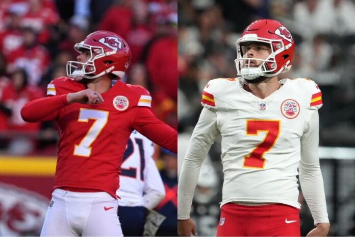 Chiefs' Harrison Butker sidelined with knee injury; team signs new kicker