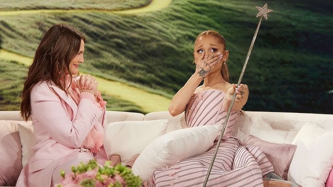 Ariana Grande Gets Emotional Holding Original Glinda Wand from The Wizard of Oz on The Drew Barrymore Show