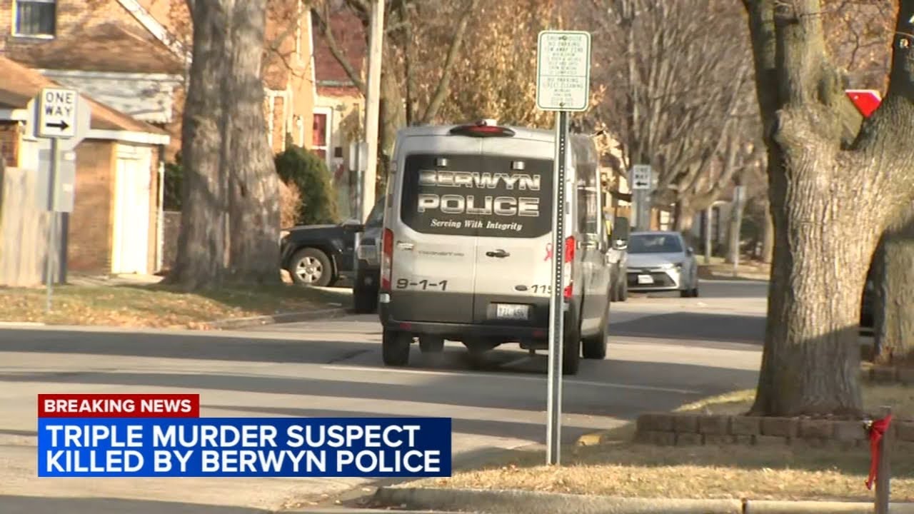 Deadly Showdown: Illinois Triple Murder Suspect Killed in Berwyn Shootout