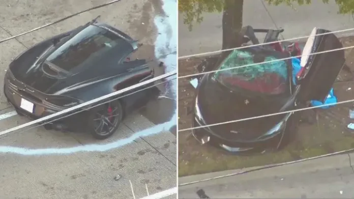 Luxury McLaren Splits in Half After Fiery Dallas Crash, Leaving Two Dead