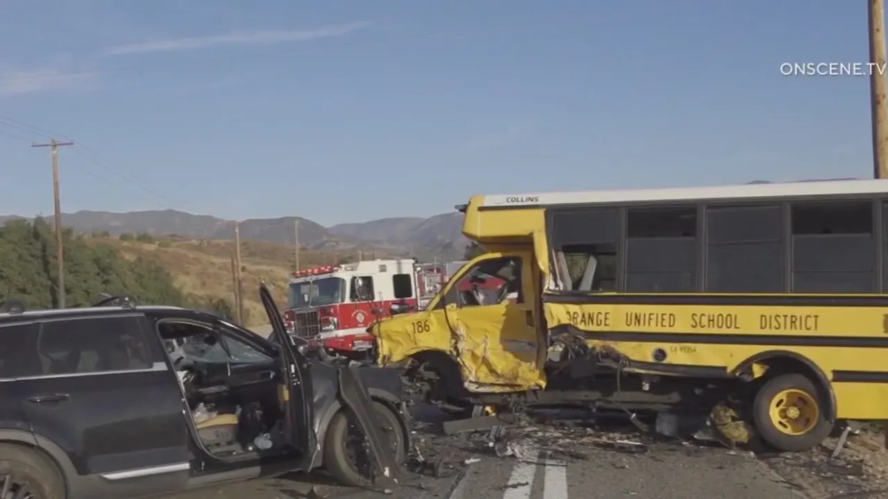 School Bus and SUV Crash in Orange Sends 5 to Hospital – What Happened?