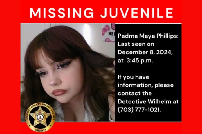 Urgent Search for Missing Teen in Ashburn: Padma Maya Phillips Last Seen Heading Toward Metro Station
