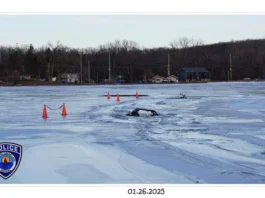 Frozen Danger: Two Vehicles Sink Into Cedar Lake Ice, One Driver Missing