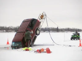 Two Wisconsin Ice Fishermen Rescued After Pickup Sinks in St. Croix River