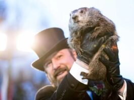 Punxsutawney Phil Predicts 6 More Weeks of Winter After Seeing His Shadow!