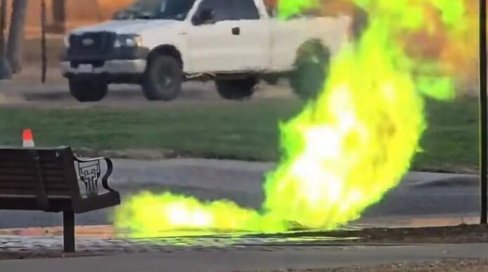 Green Flames and Fireball: Texas Tech University Hit by Major Explosion