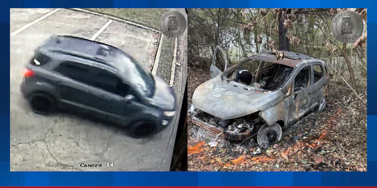 Suspect vehicle in Tuskegee double homicide discovered burned